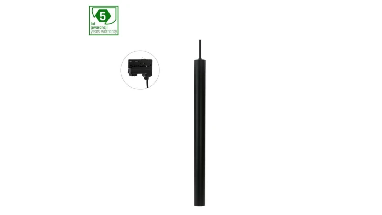 CHLOE SLIM MR11 ZWIESZANA SZYNOPRZEWÓD 3F 250V IP20 40x500+1m kabel CZARNY regulowany kąt świecenia