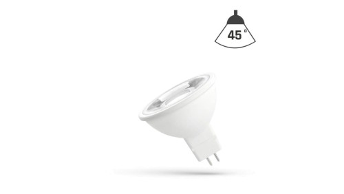 LED MR16 12V 4W SMD 45 st NW z soczewką SPECTRUM
