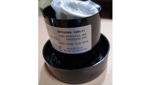 Oprawa czarna OZN 11 na słup ogrodowy 271510