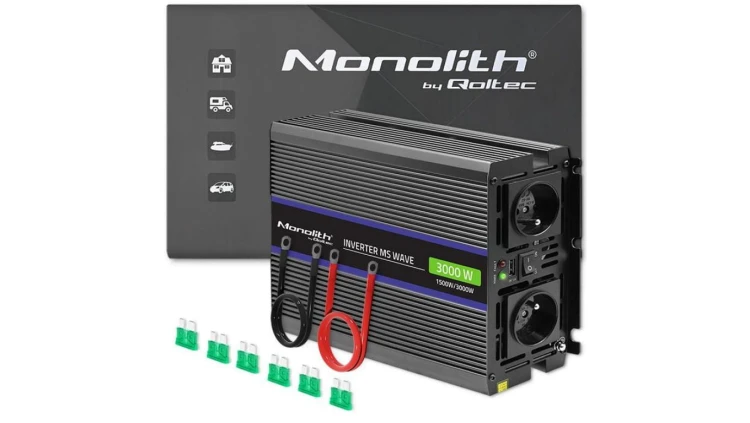 Qoltec Przetwornica napięcia Monolith 3000 MS Wave 12V na 230V 1500/3000W USB