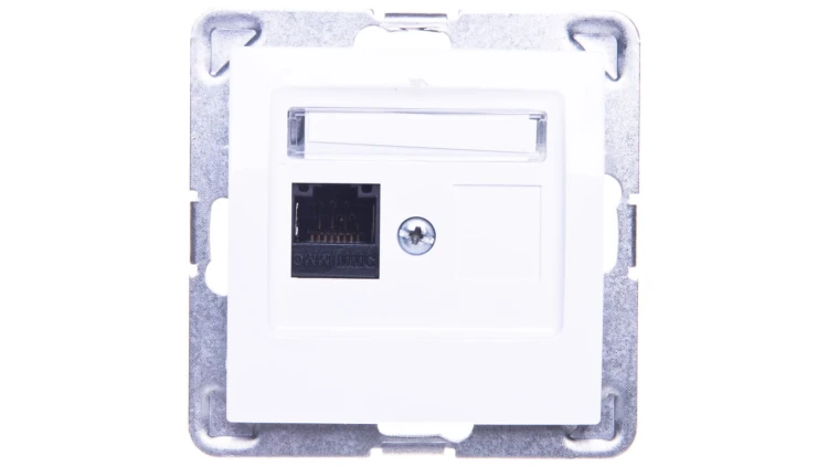 IMPRESJA Gniazdo komputerowe pojedyncze RJ45 kat.5e MMC białe GPK-1Y/K/m/00