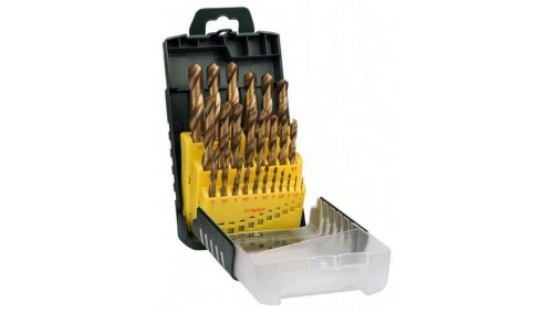 ZESTAW WIERTEŁ DO METALU HSS-TIN 1-13MM 25 SZT.