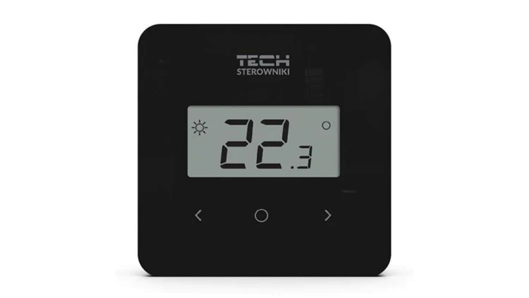 TECH T-2.2 - Regulator pokojowy bezprzewodowy dwustanowy kolor czarny