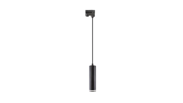 MADARA MINI RING GU10 ZWIS NA SZYNOPRZEWÓD 3F 230V IP20 fi55*200mm CZARNY kabel 1m