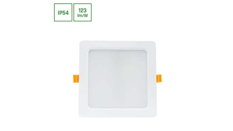 DURE 3 DOWNLIGHT 18W CW 230V 110st IP54 IK06 170x170x34 BIAŁY kwadratowa zasilacz zintegrowany