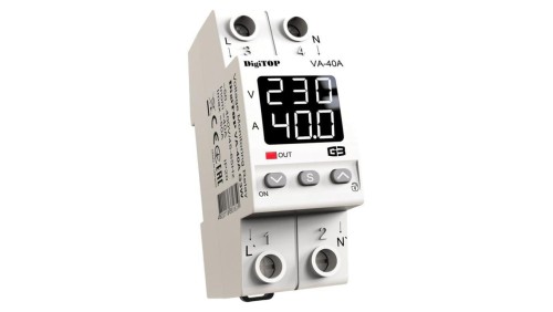 Przekaźnik napięciowy z kontrolą prądu DigiTOP VA-40A G3W