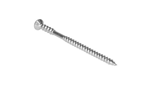 Wkręty dystansowe do poziomowania łat z łbem stożkowym i gniazdem TORX 6,0x80mm białe 200szt.
