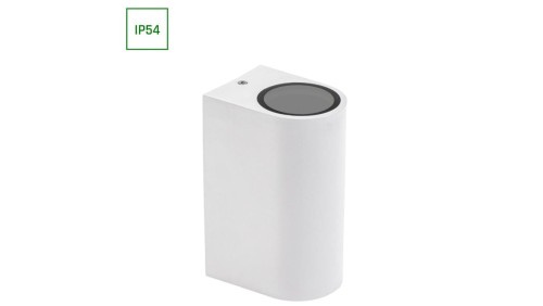 PARETE GU10 X2 DWUKIERUNKOWY KINKIET 250V IP54 150 x 73 x 95mm BIAŁY