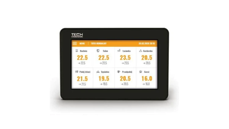 TECH M-8N - Panel kontrolny do listwy L-8e bezprzewodowy kolor czarny