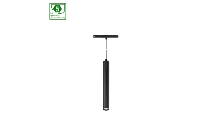 SYSTEM SHIFT - HANGIT oprawa zwis na szynoprzewód 40x297 (935mm kabel) 12W 25st czarny 5 lat gw.