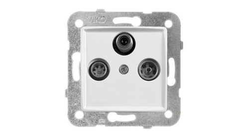 Panasonic LINNERA S Gniazdo RTV-SAT przelotowe biały połysk 91440052