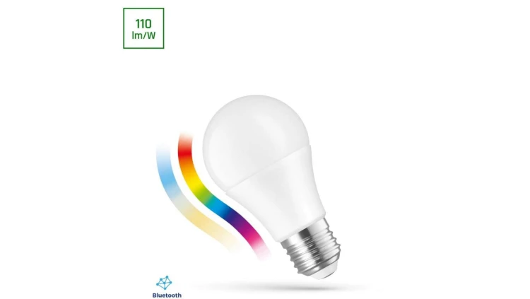 LED GLS 8,5W E-27 230V RGBW+CCT+DIM BTM Spectrum SMART Easy Smart