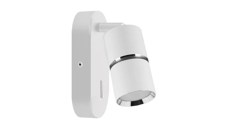 Lampa kinkiet oprawa ścienna dekoracyjna DIOR WLL biały + chrom GU10 04269 STRUHM