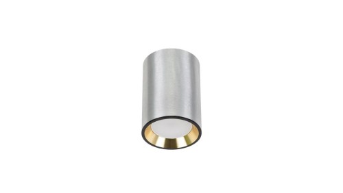 CHLOE GU10 MINI NATYNKOWA GU10 250V IP20 70x100mm SREBRNY, ŚRODEK ZŁOTY okrągła