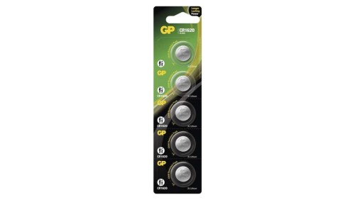 GP litowa bateria guzikowa CR1620 5BL /5szt./