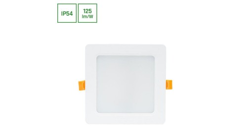 DURE 3 DOWNLIGHT 12W WW 230V 110st IP54 IK06 145x145x34 BIAŁY kwadratowa zasilacz zintegrowany