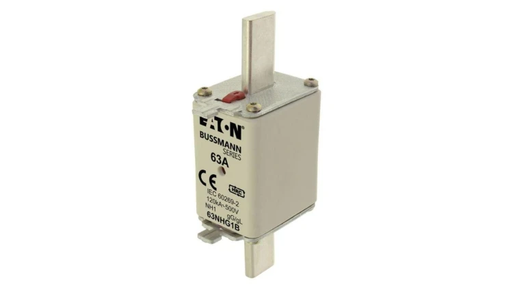 NH FUSE 63AMP 500V gG SIZE 1 DUAL IND