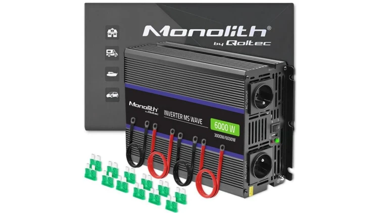 Qoltec Przetwornica napięcia Monolith 6000 MS Wave 12V na 230V 3000/6000W USB