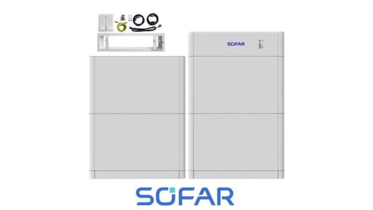 SOFAR Magazyn energii 20kWh zawiera(4 x BTS-5K Bateria 5kWh oraz BTS 5K-BDU Moduł zarządzający z podstawą)