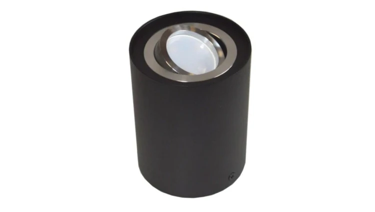 Oprawa sufitowa Siroco Black/srebrna ruchoma okrąg