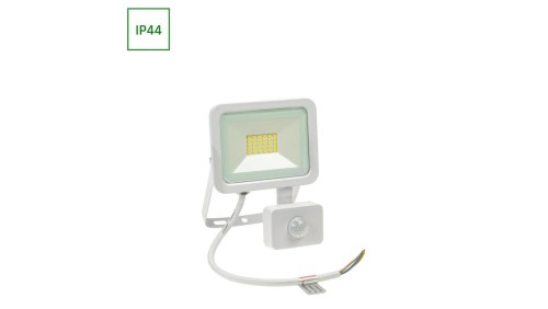 NOCTIS LUX 2 NAŚWIETLACZ 20W WW 230V IP44 158x121x25mm BIAŁY czujnik ruchu PIR