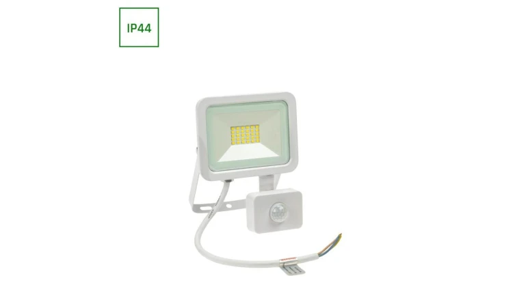 NOCTIS LUX 2 NAŚWIETLACZ 20W WW 230V IP44 158x121x25mm BIAŁY czujnik ruchu PIR