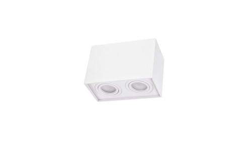 CHLOE DUO GU10 X2 NATYNKOWA GU10 250V IP20 97x185x125mm BIAŁY prostokątna ruchoma