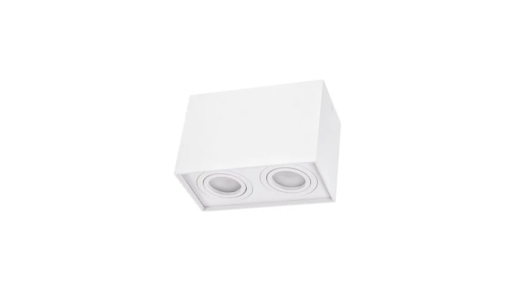 CHLOE DUO GU10 X2 NATYNKOWA GU10 250V IP20 97x185x125mm BIAŁY prostokątna ruchoma