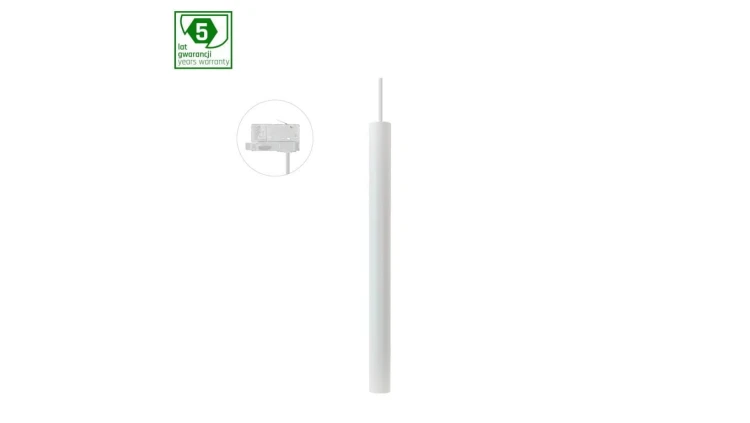 CHLOE SLIM MR11 ZWIESZANA SZYNOPRZEWÓD 3F 250V IP20 40x500+1m kabel BIAŁY regulowany kąt świecenia