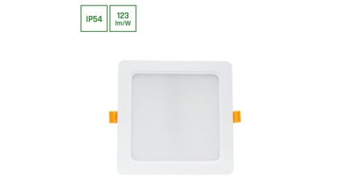 DURE 3 DOWNLIGHT 18W WW 230V 110st IP54 IK06 170x170x34 BIAŁY kwadratowa zasilacz zintegrowany