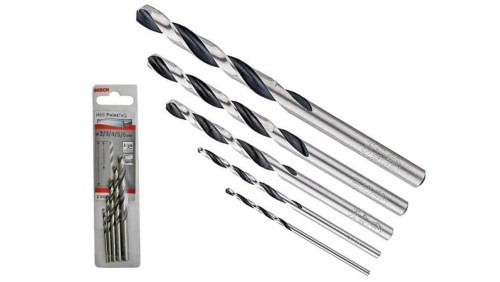 ZESTAW WIERTEŁ 5 SZT. POINTTEQ DO METALU 2,3,4,5,6