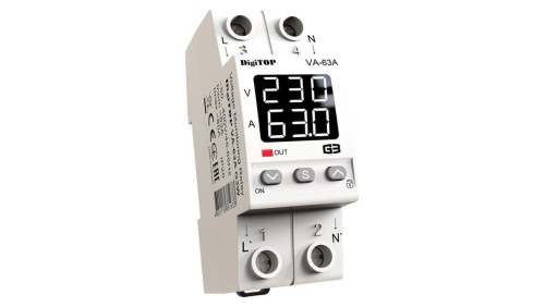 Przekaźnik napięciowy z kontrolą prądu DigiTOP VA-63A G3W