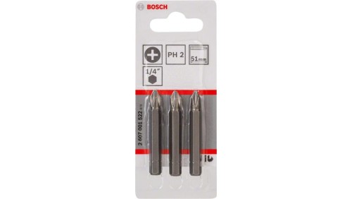 BIT, GROT, KOŃCÓWKA PH2 51MM EH 3PCS