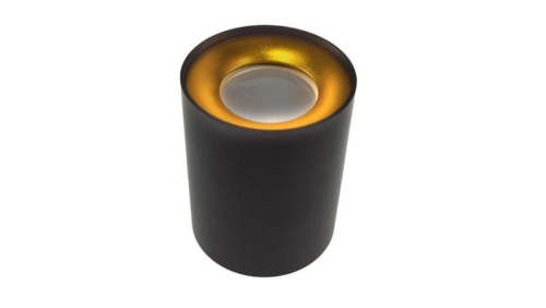 Oprawa sufitowa Cyro Gold+Black stała okrągła alum