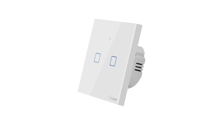 Dotykowy włącznik światła WiFi Sonoff T0 EU TX (2-kanałowy)