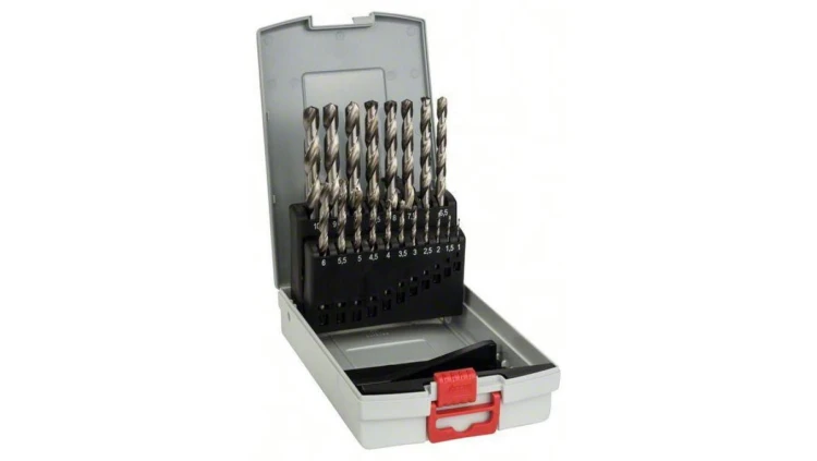 KOMPLET WIERTEŁ DO METALU HSS-G ZESTAW 19 SZT