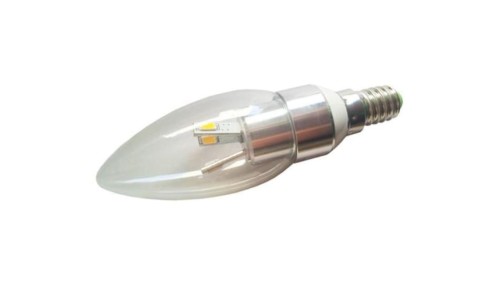 Żarówka LED KONGA E14 6x5630 3W CW srebrna-