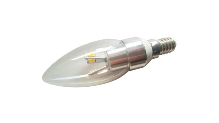 Żarówka LED KONGA E14 6x5630 3W CW srebrna-