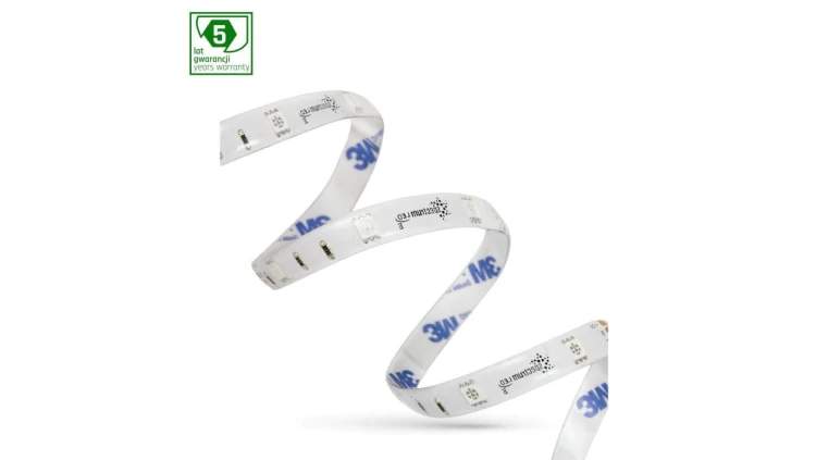 PASEK LED 35W 5050 30LED RGB 5 lat 1m (rolka 5m) - bez osłony