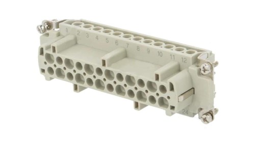 HE-024-F Złącze: HDC wkładka stykowa żeńskie HE PIN: 24 24+PE rozmiar 8