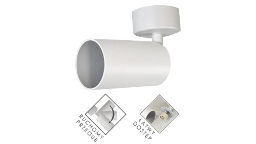 Lampa spotlight Fargo 1xGU10 biała