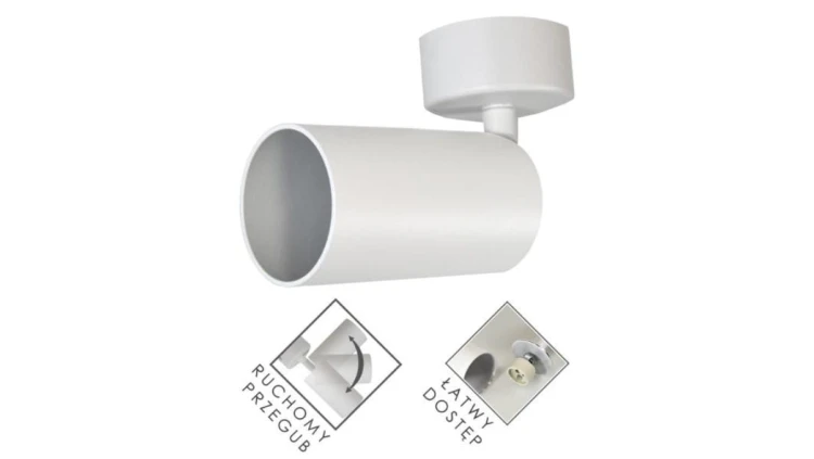 Lampa spotlight Fargo 1xGU10 biała