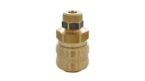 Szybkozłącze pneumatyczne DN7,2 typ 26, skręcane do węża fi 6x4 mm, mosiądz