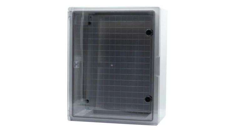 Szafa z tworzywa 400x500x240 mm IP65 drzwi przeźroczyste