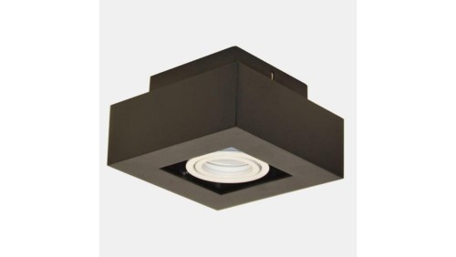 Oprawa sufitowa Pita Black+White ruchoma kwadrat a