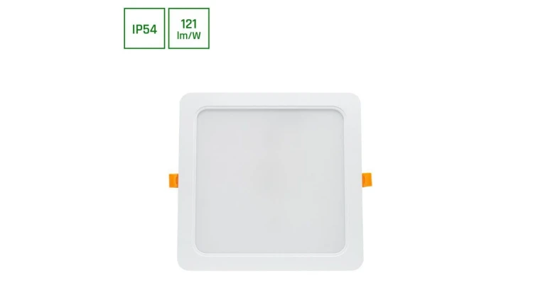 DURE 3 DOWNLIGHT 24W WW 230V 110st IP54 IK06 220x220x34 BIAŁY kwadratowa zasilacz zintegrowany