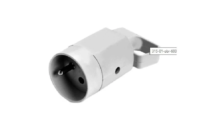 Gniazdo z uchem z uziemieniem 2P+Z 16A 250V IP20 b