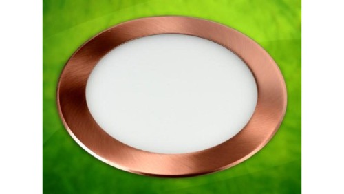 Panel led okragły Round 18W 230V mosiądz CW