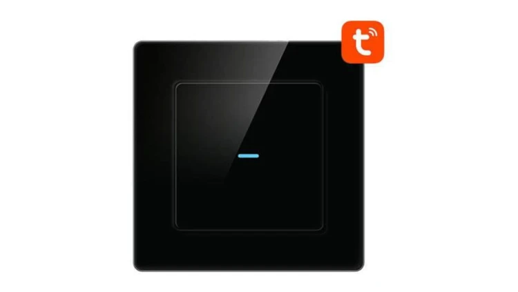 Dotykowy Włącznik Światła WiFi Avatto N-TS10-B1 Pojedynczy TUYA (czarny)