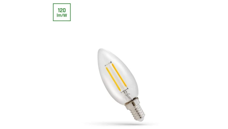 LED ŚWIECOWA E-14 230V 1W COG NW CLEAR SPECTRUM